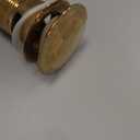 Bathroom Sink Drain with Overflow, Brushed Gold Sink Drain for Bathroom Sink, Universal Stainless Steel Gold Sink Drain, Pop Up Drain Stopper with Detachable Basket