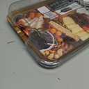 FARBERWARE BuildABoard Acacia Cutting Board with Builtin Storage Compartments, Clear Locking Lid & White Handles, Great for Charcuterie & Snacks