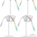 Fly Repellent Fans for Tables, Portable, Soundless, Holographic Blades, for Picnic, Party, Restaurant, Kitchen, BBQ (Standard, White)