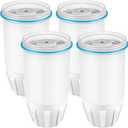 Water Filter Replacement for ZERO Filters Pitchers and Dispensers, 4 Pack Water Filters Replacement ZR-001 ZR-017 ZR-004 ZP010, 5-Multi-Stage Filter System Reduce Lead, Chromium,TDS by APPLIANCEMENTS
