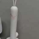 White Plastic Mini Trash Can, Toilet Cleaner Stick, Toilet Brush Holder, 36 Refills, 2-Gallon Trash Can with Pop-Out Lid, Suitable for Bathrooms and Small Toilets.