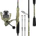 KastKing Spartacus Defender Twin-Tip Fishing Rod and Reel Combo, Spinning & Baitcaster Combo, KastFlex IM7 Graphite 2-Piece Blanks with Backup Tip Section, PTS System, EVA Handles