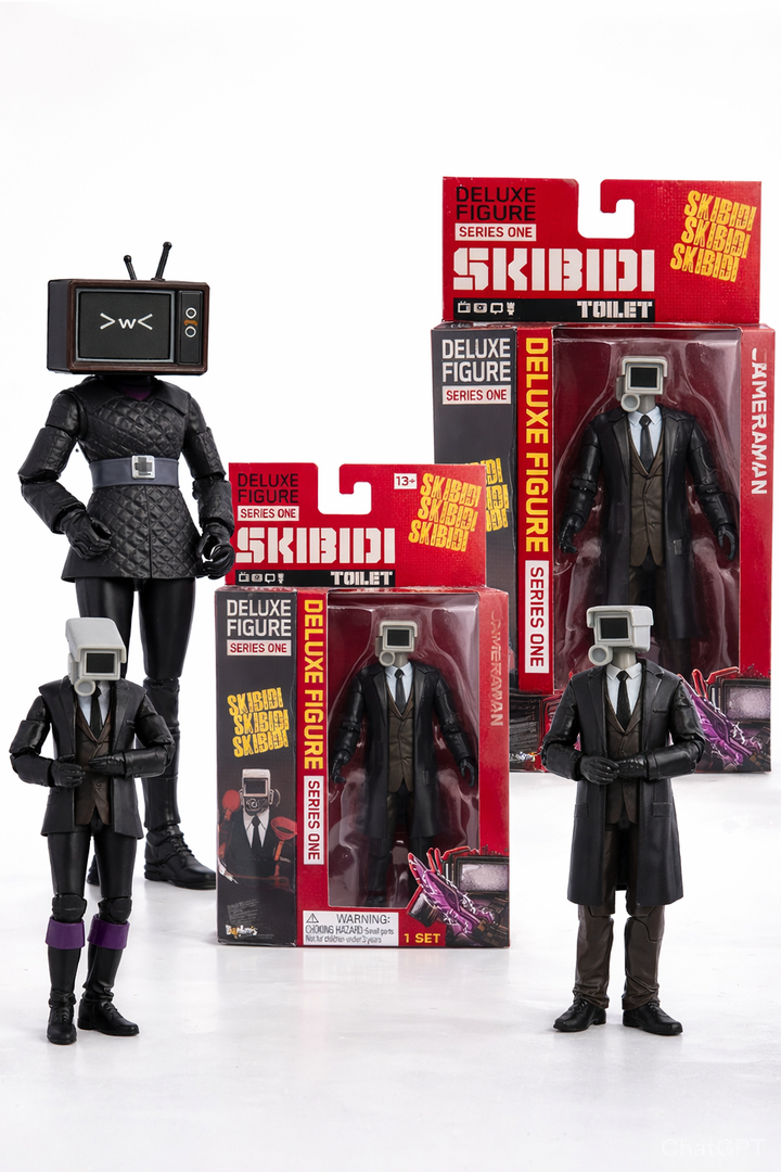 Skibidi Toilet Deluxe 6 inch Figure, Collector Pack of 2, Collectible Figures, Officially Licensed Skibidi Toilet Merch