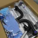 Swive Shower Chair with Arms and Back Heavy Duty 500 lbs for Seniors Elderly Disabled or Bariatric Adults Bench Seat for Inside Shower Stall and Bathroom Bath Tub Seats Adjustable Stool