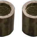 Bakelite Pool Cue Ferrule Billiard Cue Stick Ferrules 2Pcs (brown)