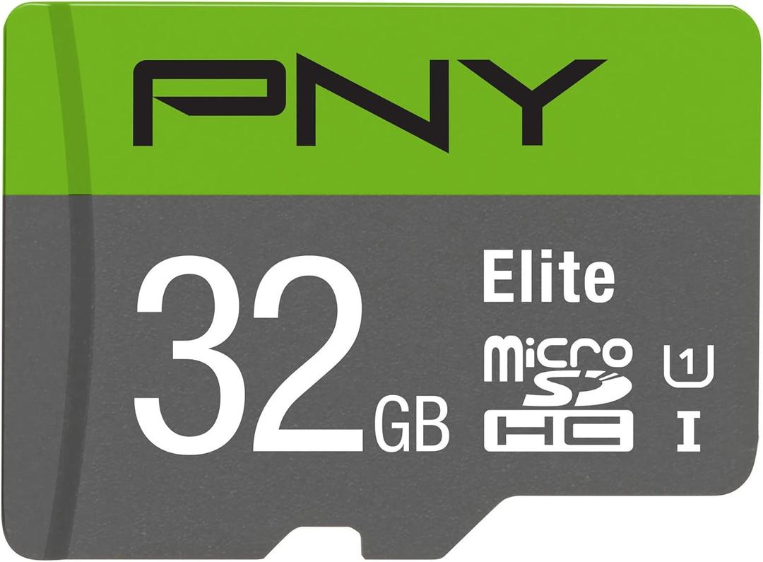 PNY 32GB Elite Class 10 U1 microSDHC Flash Memory Card - 100MB/s Read, Class 10, U1, Full HD, UHS-I, Micro SD (Pack of 1)