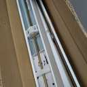 Lotus & Windoware Cordless Faux Wood Blind, Smooth, Bright White, Privacy Slats, Blinds for Indoor Windows, 43" Wide x 36" Long
