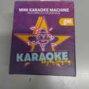 Mini Karaoke Machine with 2 Wireless Microphones, TOP Kids Gifts for Girls Ages 3, 4, 5, 6, 7, 8, 9, 10, 11, 12 +Years Old, 4-12th Christmas Birthday Toy Gift for Girls Boys Party (Purple)