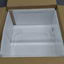 SEANADO Trash Bag Dispenser Roll Holder, 2 Compartment Wall Mount Acrylic Kitchen Double Side Loaded Organizer Storage Box Holder for Garbage and Grocery Bags (10.4 x 5.5 x 11inches)