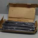 Zeerobee Curtain Rods for Windows 144 to 168, 1 Inch Adjustable Heavy Duty Black Curtain Rod, Outdoor Indoor Room Divider Modern Drapery Pole, 144-168"