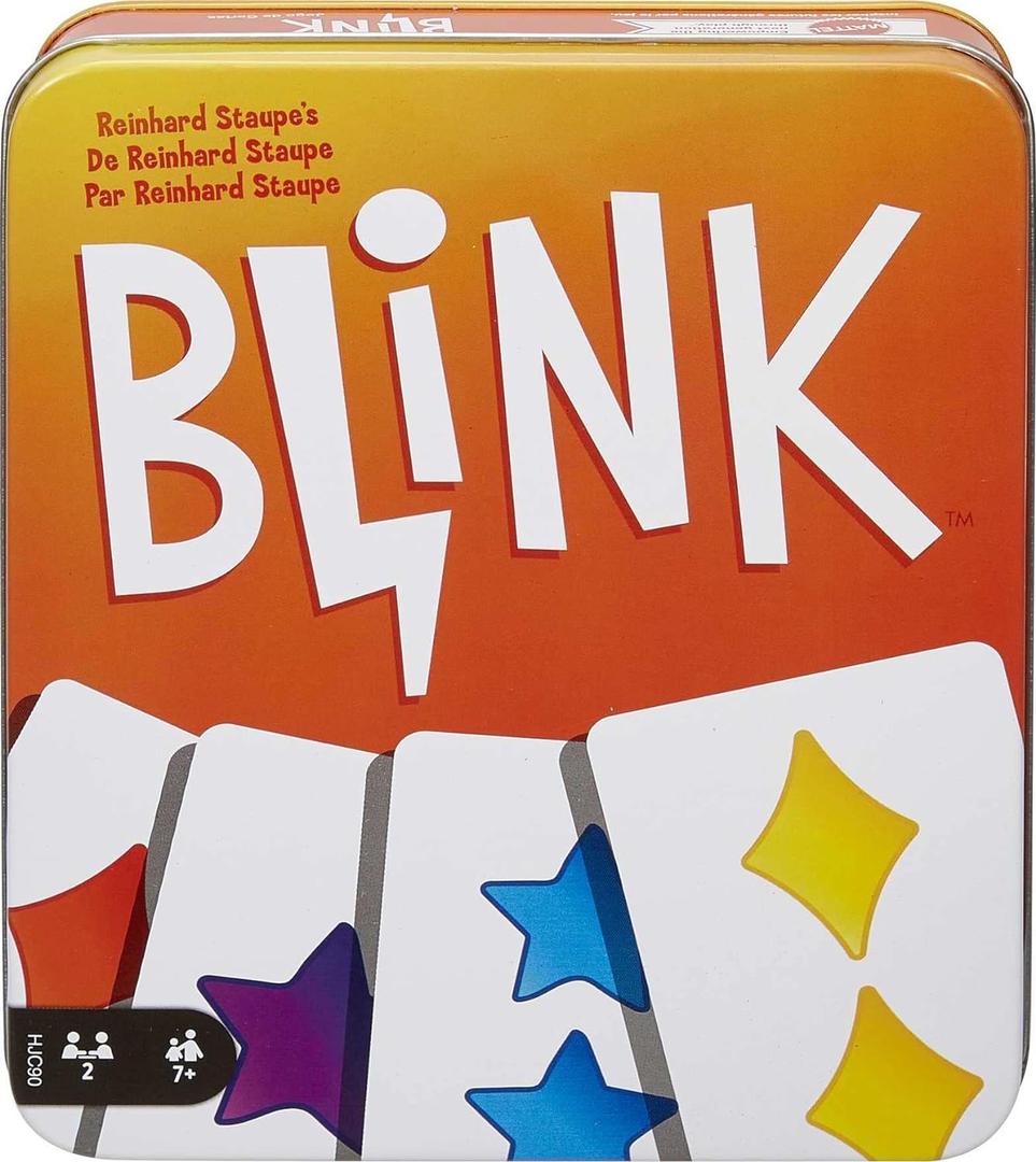 Mattel Games Blink Card Game in Collectible Storage Tin for Families & Parties, Easy for Kids Mattel Games Blink Card Game in Collectible Storage Tin for Families & Parties, Easy for Kids