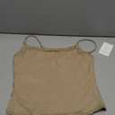 PINKMSTYLE Women's Sexy Square Neck Lace Cami Tank Tops Fitted Double Lined Sleeveless Crop Spaghetti Strap Summer Y2k Tops (Medium, Taupe)