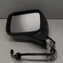 A-Premium Driver Side Power Door Mirror - Compatible with Jeep BU Series Renegade 2015 2016 2017 2018 - Heated Manual Folding Black Outside Rear View Mirror - Replace# 5VZ86LXHAA