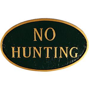 No Hunting Sign