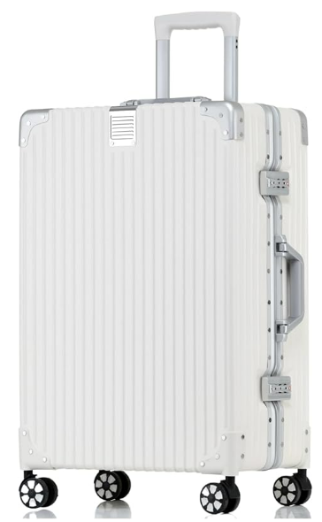 HotWay Carry On Luggage with Aluminum Frame, 20 Inch PC Hard Shell Suitcase with Spinner Wheels and TSA Lock, Lightweight Luggage for Travel (22x14x9 Airline Approved)