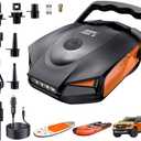 50PSI Paddle Board Pump Electric Portable, High Pressure Sup Pump - Dual Stage Inflation, Auto Shut Off and Deflate for Stand Up Paddle Board/Car/Kayak/Bicycle