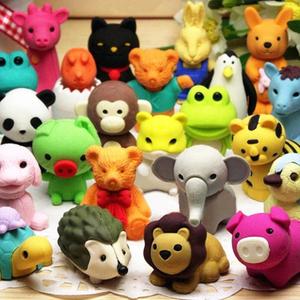 URSKYTOUS 60Pcs Animal Erasers Desk Pets for Kids Animal Pencil Erasers Bulk Puzzle Eraser Toys Gifts for Classroom Prizes, Game Reward, Treasure Box, Easter Egg Fillers, Goodie Bag Stuffers, Party Favors