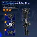ECCPP Complete Struts Spring Assembly Front Struts Shock Absorber Fit for 2012 2013 for Nissan Rogue 2014 2015 for Nissan Rogue Select Set of 2 AWD