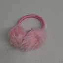 FSTEOE Winter Ear Muffs Women Warm Earmuff Girls Ear Warmers Soft Plush Outdoor Adjustable Ear Cover (Pink)