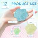 2 x 17 Pcs Squishy Paw,Glow in The Dark Squishies Paw,Three Different Sizes of Squishy Paw Stress Relief Soft Silicone Sensory Fidget Toys for Adults & Kids(2 Large +5 Medium +10 Small)