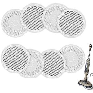 AIR U+ 8 Pack Replacement Steam Mop Pads for Shark S8201 S8001 S7001 S7201 S7000AMZ S7000 S7005 S7020 S7001C Steam Mop, Steam & Scrub All-in-One Scrubbing and Sanitizing, Dirt Grip Scrub Washable Pad