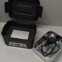 EAST OAK Heated Lunch Box for Men, Electric Lunch Box for Adults, 5.5 Cups Cordless Portable Food Warmer, Rechargeable Self Heating Food Heater with Memory Function, Automatic Keep Warm(Classic Black) (1.3L)