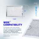BlueStars Ultra Durable WB06X10309 WB06X10359 ME17R7021ES AA Microwave Grease Filter Replacement 7.64 x 5.12 - For G.E LG Kenmore Over-the-range Vent Hood Microwaves ME21R7051SS - 5 Packs