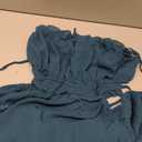 Fisoew Women's Spaghetti Strap Maxi Dress Summer Sleeveless Side Cut Out Dress Casual Boho Backless Flowy Long Dresses, Size L