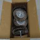 10pcs 3 Inch Stainless Steel Wire Wheel Brushes Kit for Drill with 1/4-Inch Hex Shank,Wire Wheels for Power-Operated Grinders (10)