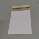 Juvale Rigid Mailers - 7 x 9 In White Flat - Peel & Seal Closure - Photo Mailers for Documents & Media - Sturdy Cardboard Hard Envelopes, 100 Pcs