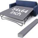 BlissBoard Sleeper Sofa Support Board, Pull Out Couch Cushion Support, 10mm Light and Thin, Quiet & Moisture-Resistant Bed Boards for Under Mattress, Queen Size (64"x54")