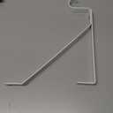 QCAA Heavy Duty Adjustable Shelf Rod Support Bracket for 3/4" Wall Cleat, Powder Coated White, 1 Pack, Made in Taiwan