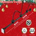 Garland Hanger for Front Door, Adjustable Fits 32"-80" Doors, Heavy-Duty Christmas Halloween Decoration Holder, Garland Holder for Door Frame for Wreaths, Lights & More No Screws (L(70.8"-80.7"))