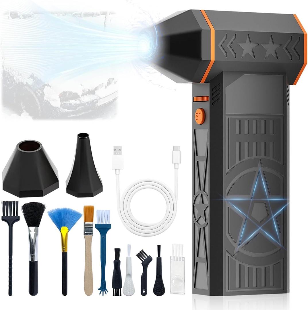 Snow Whiz Turbo Blower,130,000RPM Mini Turbo Snow Blower,Snowwhiz Turbo Blower Handheld,Turbo Breeze Electric Blower,Air Duster Cordless Cleaner for Car Windshield Winter Snow Cleaning