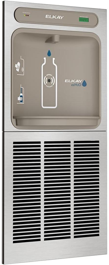Elkay LZWSM8K Bottle Filling Station, 1.5, Stainless Steel