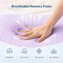 Sweetcrispy 3 Inch Twin Cooling Gel Memory Foam Mattress Topper