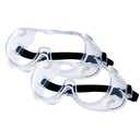 Honmein 2-Pack Safety Goggles, Anti-Fog Lab Goggles, Over Glasses Safety Glasses for Chemistry Lab, Mowing, Woodworking, Painting, Construction, Industrial Use