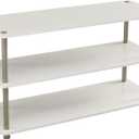 ClosetMaid 3-Tier Shelf Organizer Unit for Shoes, Accessories, Hats, Purses, Bags, in Entryway or Closet, Wood Shelves with Metal Frame, White
