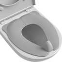 Travel Potty Seat for Toddler & Kid, Maliton Portable Potty Seat with Storage Bag, Foldable Potty for Toddler Travel, Non-Slip Potty Training Toilet Seat Cover with Splash Guard (Grey) 