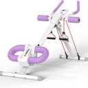 CRYSTAL Ab Machine, Adjustable Ab Machine,Ab Trainer Machine,Ab Dominal Exercise Machine at Home Gym for Stomach Workout with LCD Monitor,Ab Workout Equipment