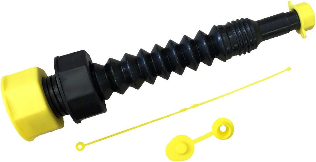 EZ-POUR Standard Gas Can Spout Replacement (Pack of 1) | Water Jug Or Gas Can Spout | Flexible and Versatile Update for your Old Cans | Perfect Spout for Lawnmower, Generator, String Trimmer