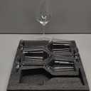 BACLIFE Hand Blown Red Glasses Set of 4 15 oz Premium Crystal Glasses With Long Stem Unique Wedding Gift, Daily Use