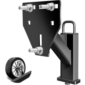 Stake Pocket Spare Tire Mount, Trailer Spare Tire Mount Fit 4 5 6 8 Lugs Trailer Wheels On 4", 4.5", 4.75", 5", 5.5", 6", 6.5" Bolt Patterns Capacity 150 Lbs, Fits 1.5x3 Stake Pocket
