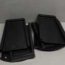 Rain Gutter Downspout Splash Block, Gutter Downspout Extensions for Water Drainage, 24" Gutter Splash Guards Downspout Extender, Fixable Down spout Drain Trays with PE Nails(2 Pack, Black)