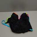 popvil Women One Piece Swimsuit 2025 Tummy Control Sexy Cutout Neon Color Block Bathing Suit Deep V Neck Adjustable Swimwear (Medium, Black1)