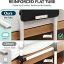 HOMENURSE Bed Rails for Elderly Adults Safety, ASTM Approved Height Adjustable Bed Cane 350 lbs, Bed Rails for Seniors with Light & Storage Pocket, Tool-Free Bed Side Rails Fits King Queen Full Twin