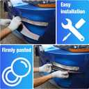 Front Bumper Fog Light Vent Trim Ford Mustang AccessoriesFront Fog Light Eyelid Trim Cover for Ford Mustang 2018-2023, Black