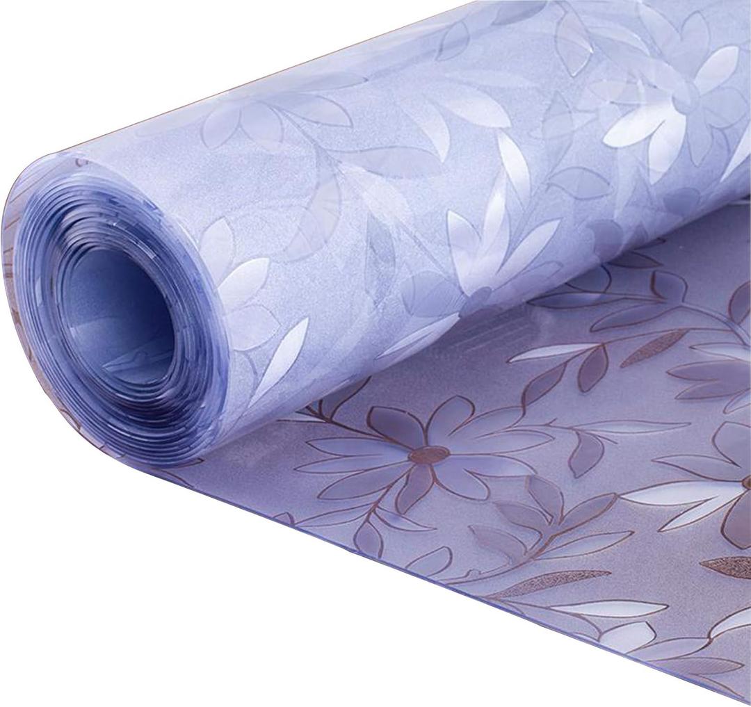 HYCH-1mm thickChair Mat, Carpet Protection PVC Printed with patternTranslucent Office Household Non-slipHard Floor pad,1mm,60x130cm