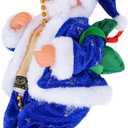 Santa Claus Climbing Decoration - Hanging Christmas Tree Creative with Beaded Rope for Indoor Party Home Ornaments Gift (Blue)