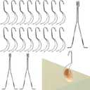 Huaerle 20 Pack Cabinet Door Painting Hangers 5.51 x 2.36 x 1.57in Painting Hanging Hooks No-Drill Cabinet Door Brackets Drying Rack Painter Tools for DIY Wood Art Working Tools Accessories